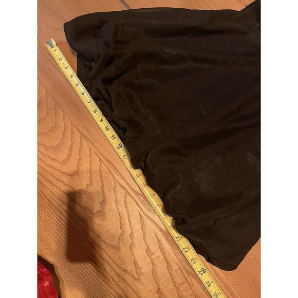 Vintage Versace Black Mini Dress M 8 Strapless Beaded Designer Cocktail Party - Picture 14 of 16